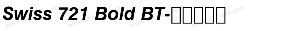 Swiss 721 Bold BT字体转换